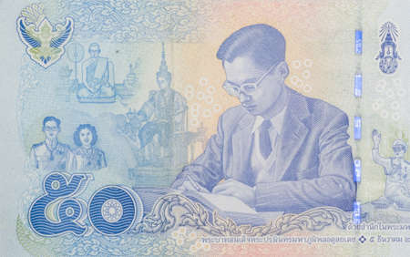 Close up Thai banknotes, Macro 1:1 photography..