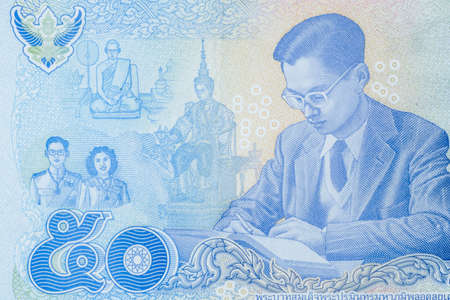 Close up Thai banknotes, Macro 1:1 photography..