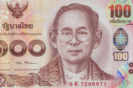 Close up Thai banknotes, Macro 1:1 photography..の写真素材
