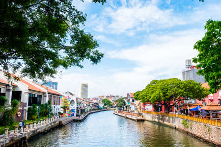 2019 May 8th, Malaysia, Melaka - View of the building and architecture in the city at the day time..