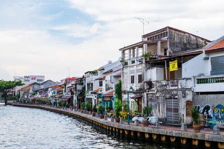 2019 May 8th, Malaysia, Melaka - View of the building and architecture in the city at the day time..のeditorial素材