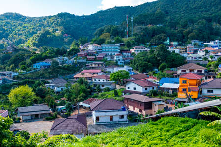 Santikhiri Village, Doi Mae Salong, Chiang Rai, Thailand. - The historical place of Chinese Yunna people of KMT)の写真素材