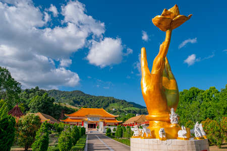 The Martyr's Memorial Hall (Chinese Division 93 Memorial), The Historical place, Doi Mae Salong, Chiang Rai, Thailand. (Chinese Translate : The Martyr's Memorial Hall)のeditorial素材