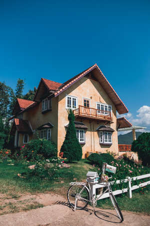 2019, November 21st, Pai, Mae Hong Son, Thailand. - Coffee in Love house cafe, The scene in the film becoming a famous destination for tourists.のeditorial素材