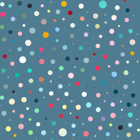 Simple seamless colorful random dotted pattern background. Vector Illustratoin.のイラスト素材