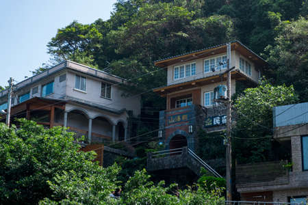 Jiu Fen, New Taipei, Taiwan. 2nd October 2019. - Taiwanese traditional house in Juifen Village.のeditorial素材