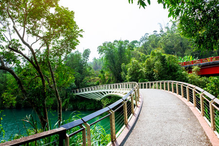 Beautiful Scenery at Sun Moon Lake, Taiwan.の写真素材