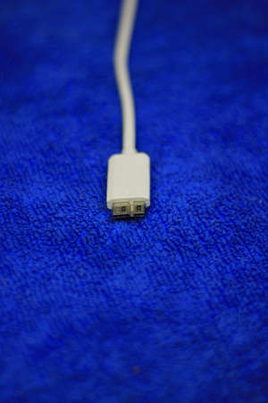 usb 3.0 Micro type B plug of External Hard Disk (HDD)の写真素材