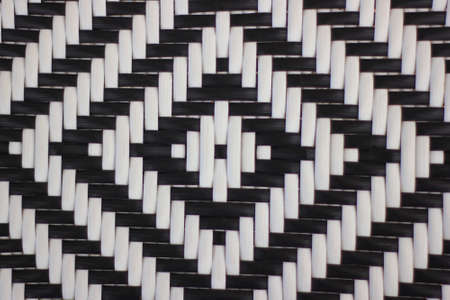 Handmade products, textiles, chairs made of black and white plastic. to be patterned