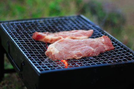Grill Ready Preparing the Perfect BBQの写真素材