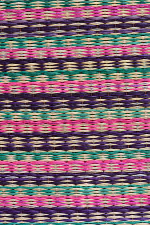 Pattern on handmade mat