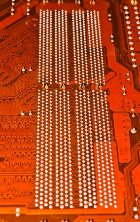 Motherboard circuits for damaged PC have been reviewed by a qualified technician. Back of circuit...