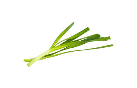 The chives are collected for cooking.
