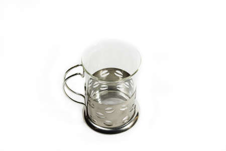 Glass isolated white backgroundの写真素材