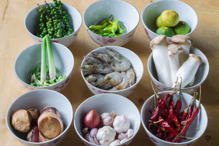 Garnish soup dishes Thailandの写真素材