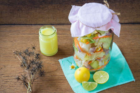 Fruit salad Clean, healthy foodの写真素材