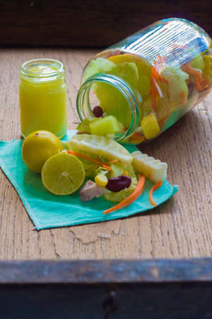 Fruit salad Clean, healthy foodの写真素材