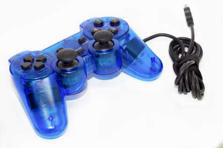 Game Joy Blue Isolated white background