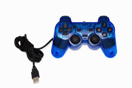 Game Joy Blue Isolated white background