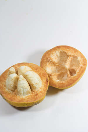 Santol fruit isolated white background
