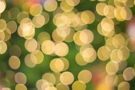Bokeh night lights of the Christmas tree's coming.の写真素材