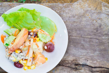 Healthy salad menuの写真素材