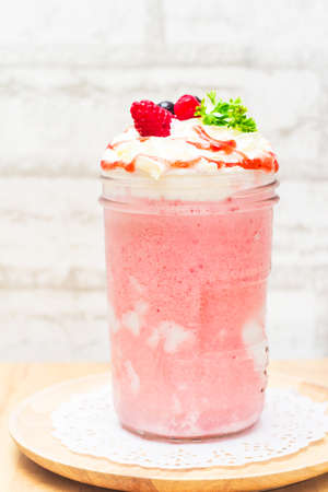Drink Strawberry Smoothie health.の写真素材
