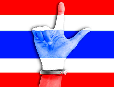 The symbol for Thailand flag background.の写真素材