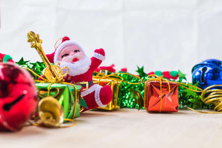 Christmas symbols colorful and ideas Happy New Year holiday.の写真素材