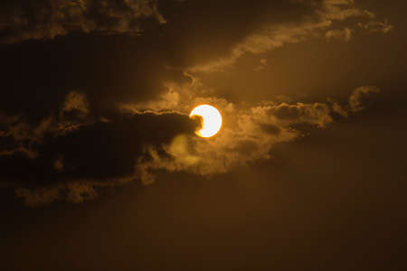 The sunset background.の写真素材