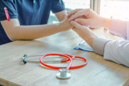 Male physician, breast cancer counselor, regular medication, healthy exercise,Medical, Healthy...