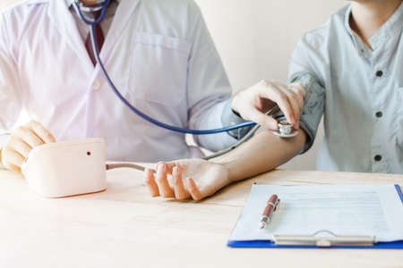 Blood Pressure Monitors with Blood Pressure Monitors, Hospital Cancer Patientsの写真素材