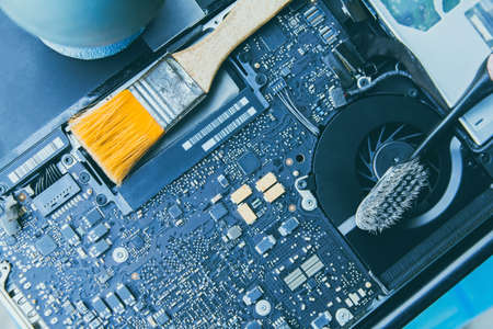 Electronic control panel, Repairs  laptop (pc, computer) and  motherboard. Installs the equipment...