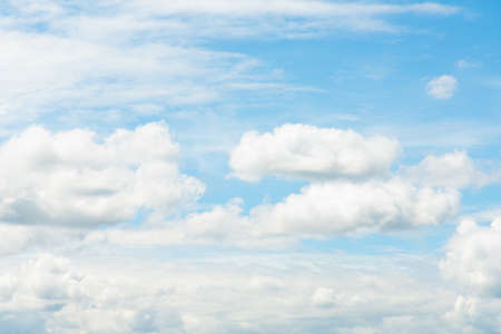 Nature of blue sky with cumulus cloud in the day  backgroundの写真素材