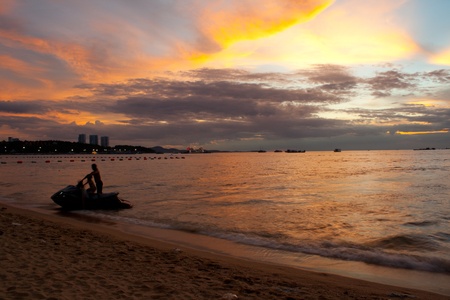 Sea south pattaya cityの写真素材