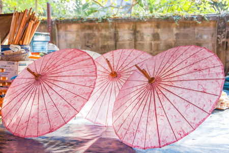 Chiangmai Umbrella Village - Thailandの写真素材