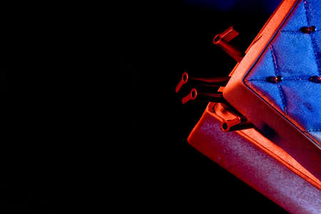 Idea with key and casketの写真素材