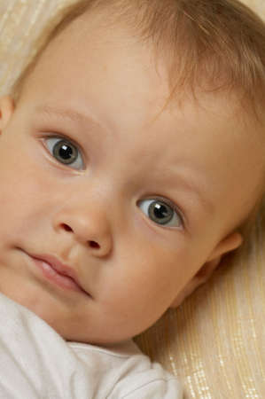 The person of the little boy close-up