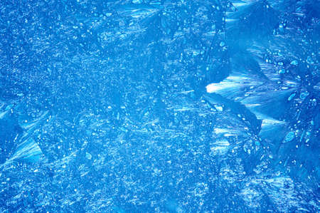 The image of a flickering frosty pattern on glassの写真素材