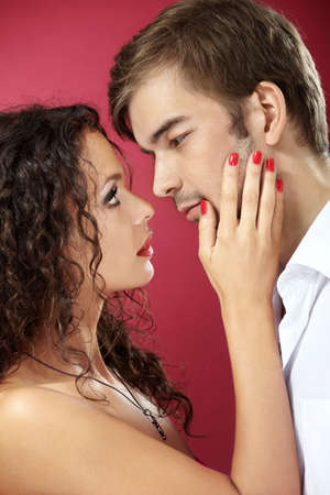 Close up of passionate embraces enamoured
の写真素材
