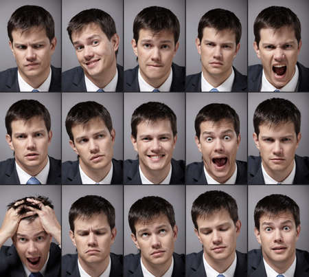 Image emotional man in a business suitの写真素材