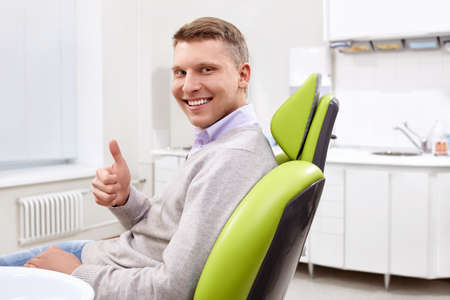 The patient in the dental clinicの写真素材