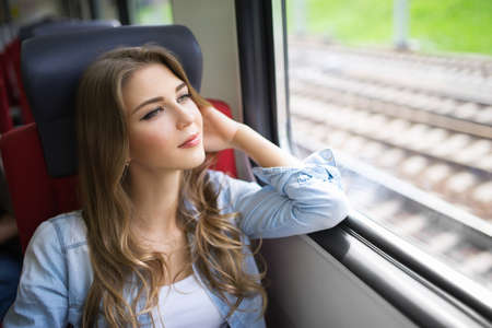 Young girl of the train