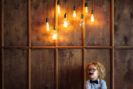 Little boy in studio