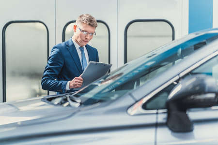 Young manager in serviceの写真素材