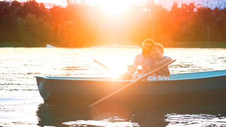 Attractive couple on a dateの写真素材