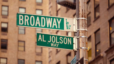 Street signs in New York City, USAの写真素材
