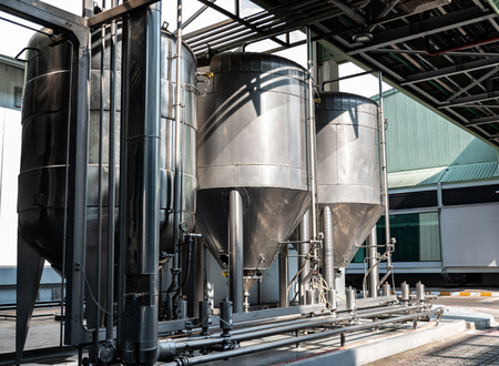 Beer factory Brewing machineryの写真素材