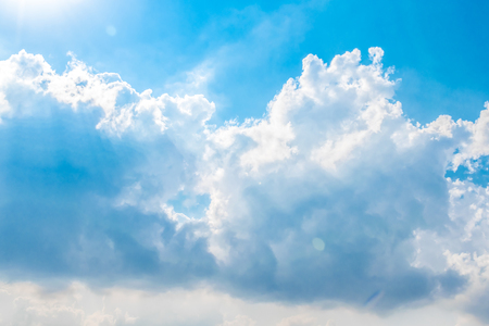 blue sky with cloudの写真素材