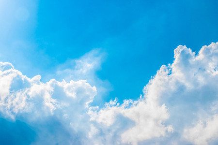 blue sky with cloudの写真素材